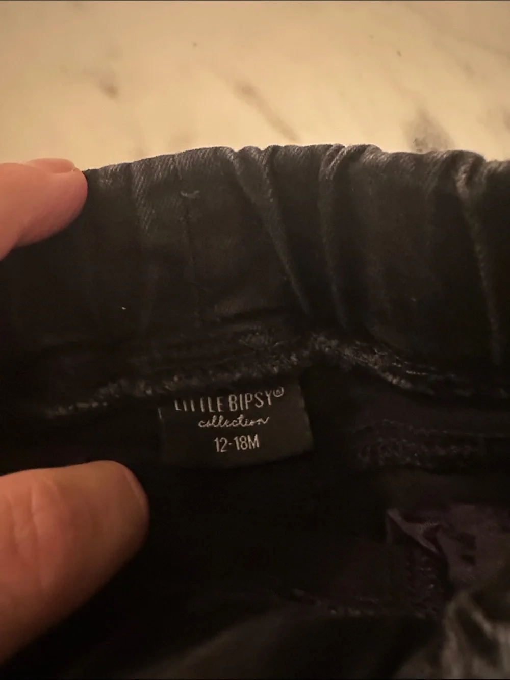 Little Bipsy Black Wash Pull-On Jeans for Kids